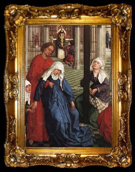 framed  WEYDEN, Rogier van der Seven Sacraments Altarpiece, ta009-2